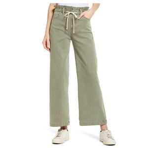 Paige Carly Wide Leg Pant Size 26 in Vintage Green